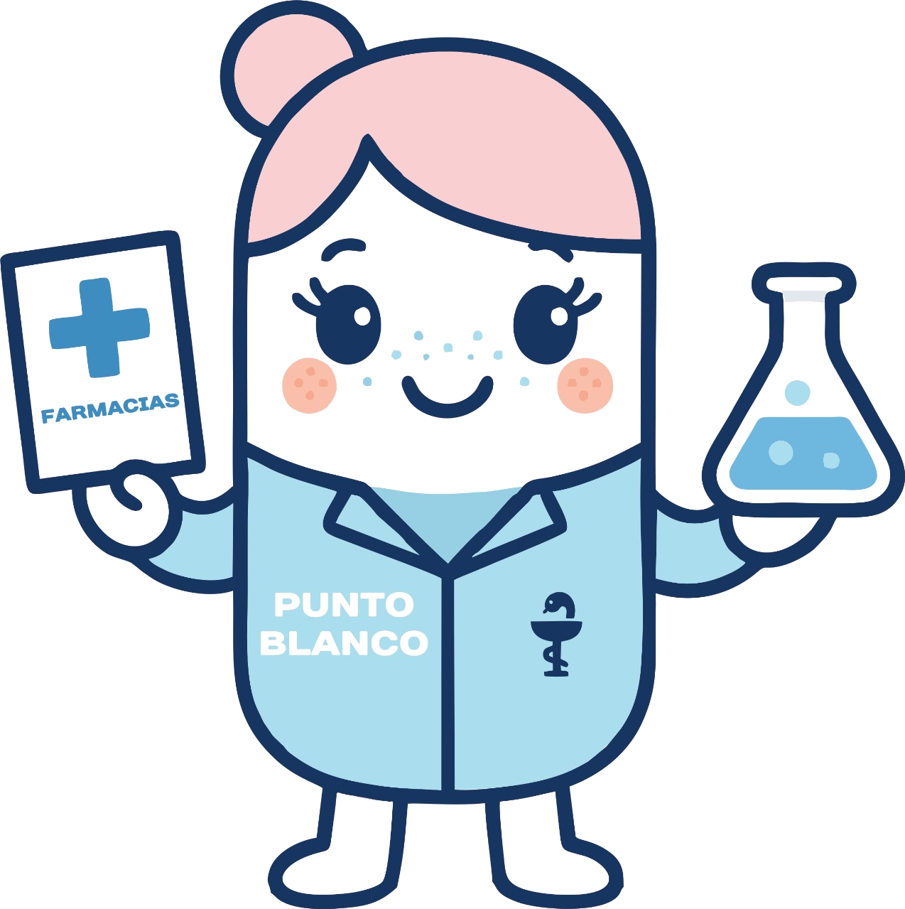 Mascota Farmacias Punto Blanco